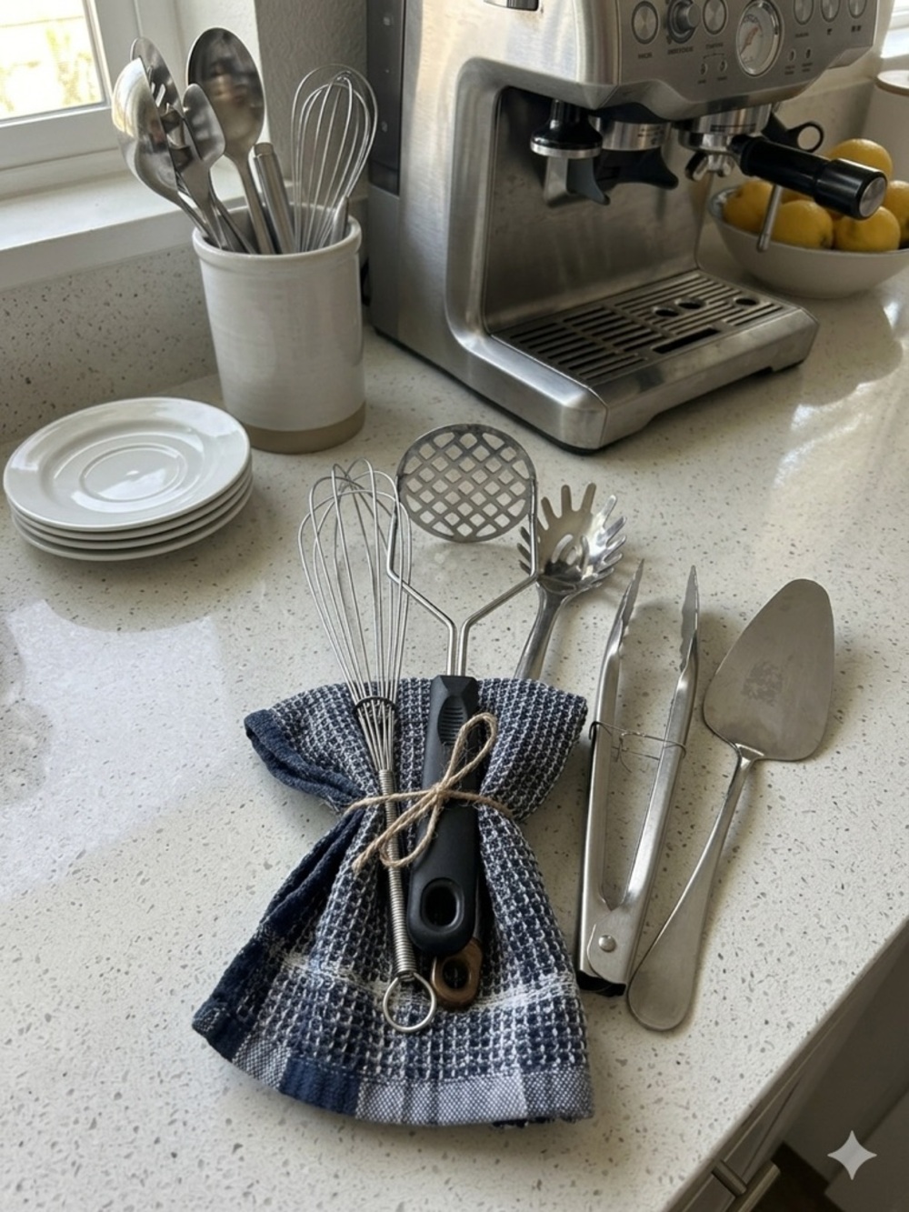 Dansk Stainless Steel 5-Pc Kitchen Tool Set • MCM Retro Bundle